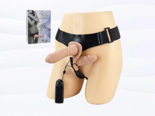 Double-Heads Strap On 2 Đầu Mềm Mịn Cho Les Có Rung