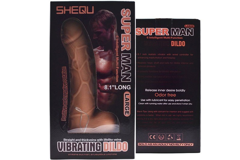 Dương vật giả Shequ 8.1inch có đế gắn tường 6
