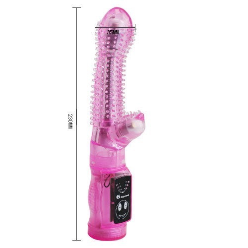 Sex toy dương vật giả rung ngoáy Tease có gai 5