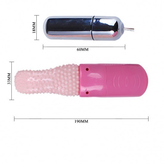 Lưỡi massage âm đạo có trứng rung Tongue 5