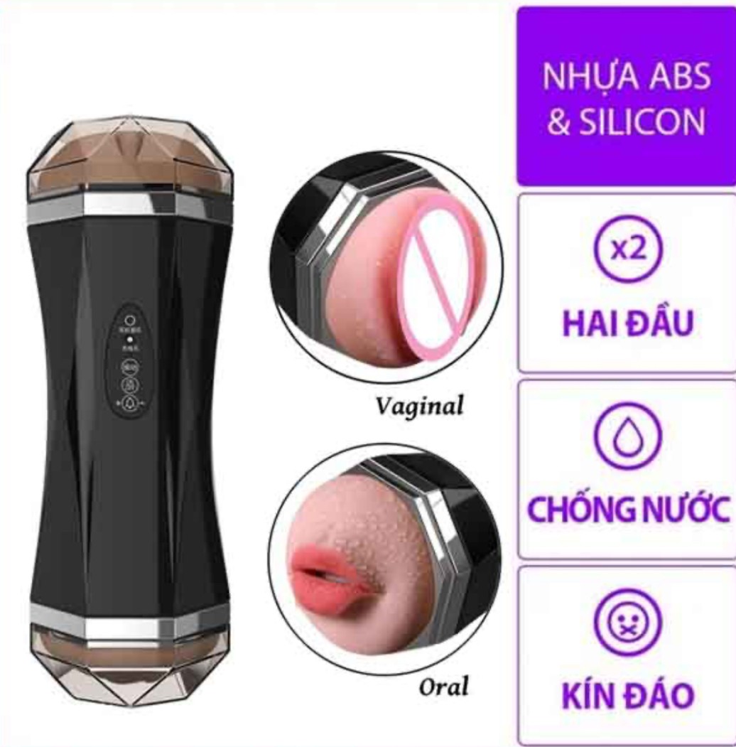 Âm đạo giả 2 đầu Luba rung rên tự động 10