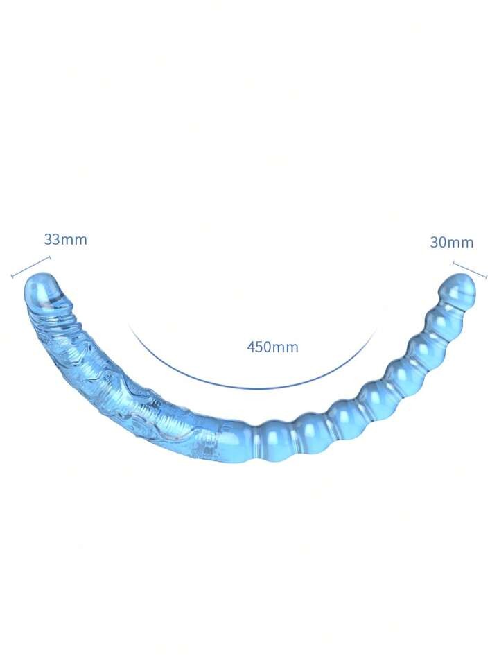 Dương vật giả silicon 2 đầu trong suốt mềm mại 2