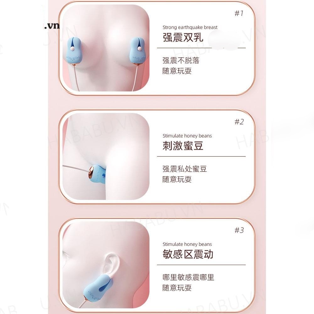 Kẹp ngực rung 10 chế độ tăng khoái cảm 5