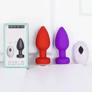 Kích Hậu Plug Rung Kích Thích Kèm Điều Khiển Từ Xa