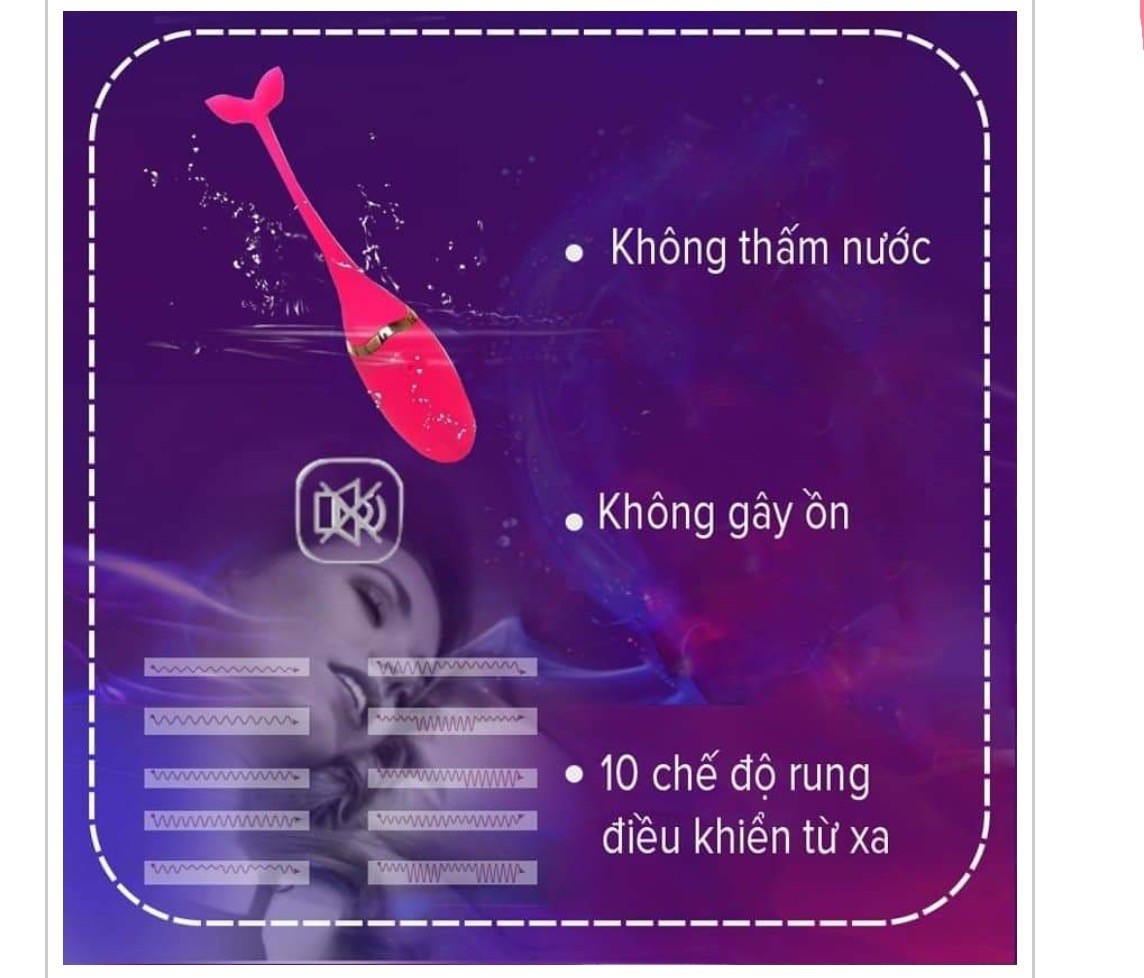 Trứng rung tình yêu cá heo không dây 5