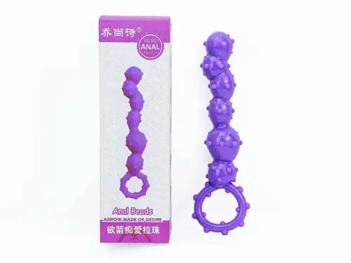 Kích Thích Hậu Môn Bi Gai Nổi Silicon Anal Beads