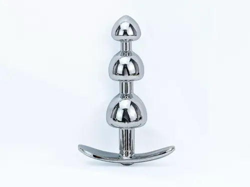 Dụng Cụ Kích Thích Hậu Môn Inox 3 Khấc Siêu Sướng